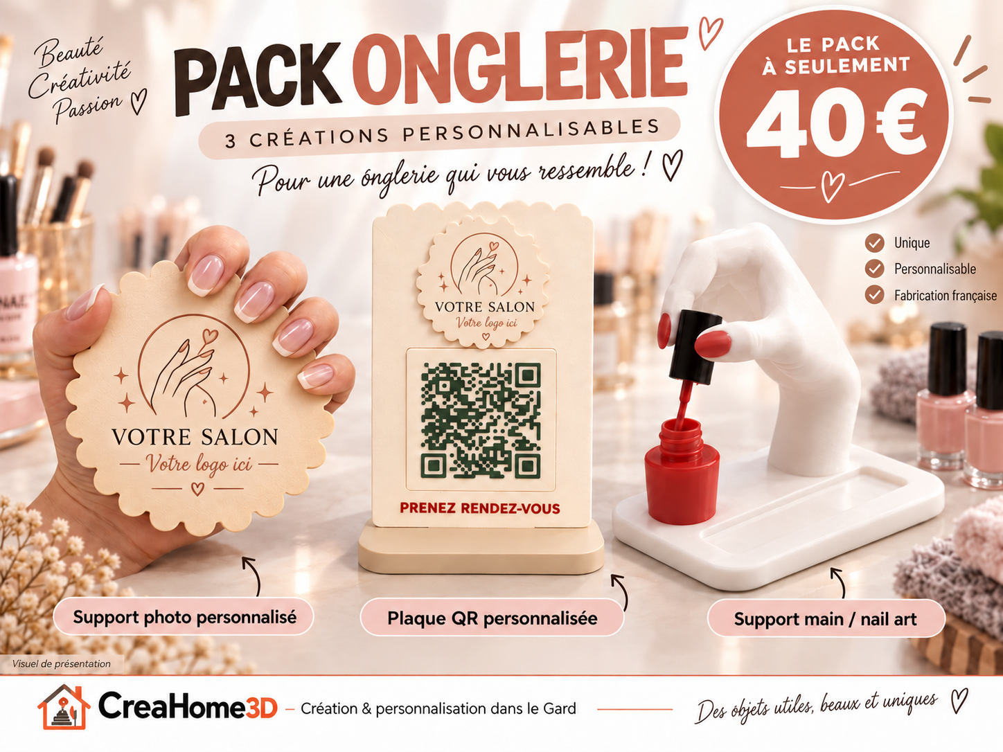 Pack Onglerie personnalisé
