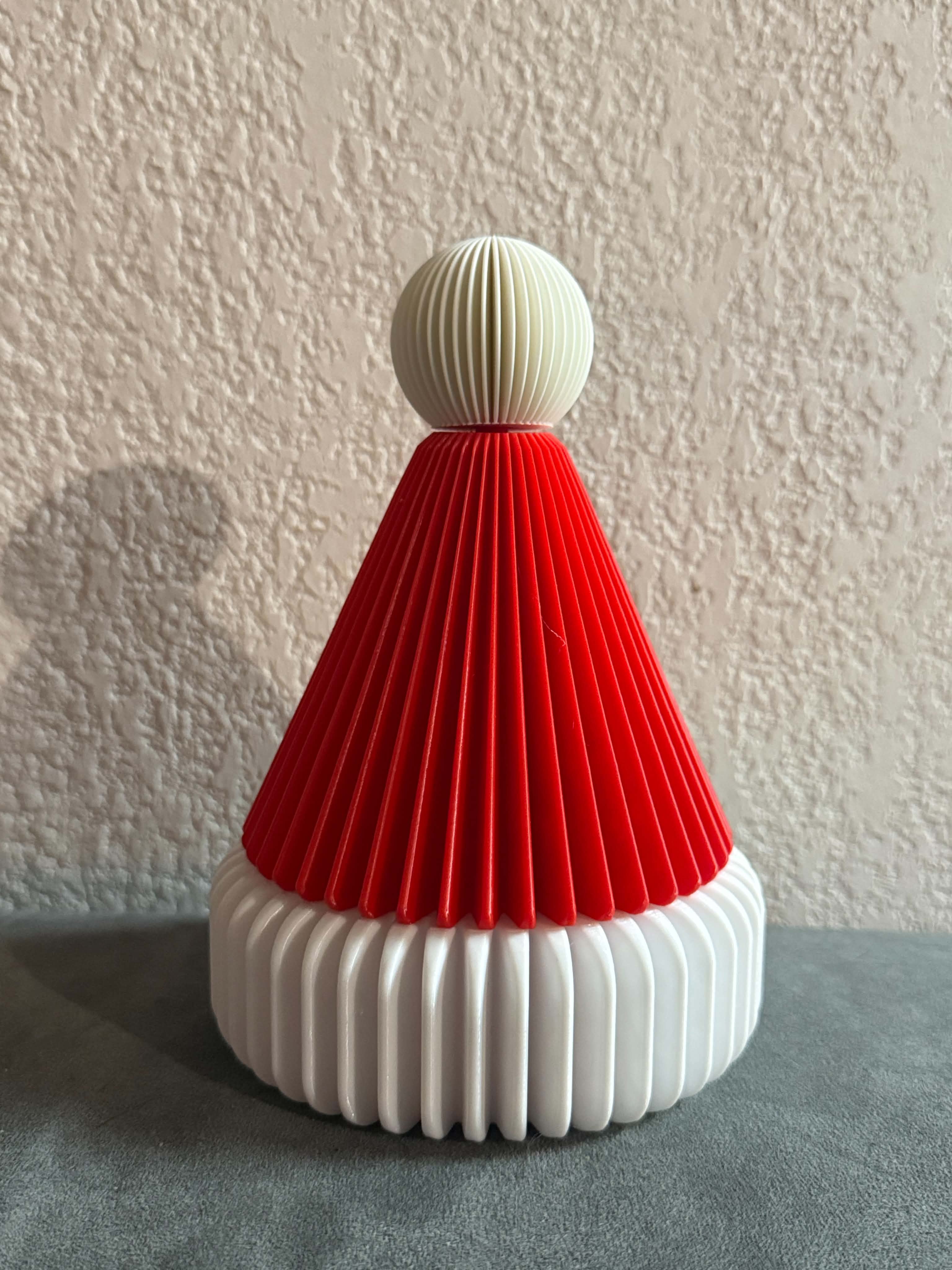 Boîte bonnet de Noël avec couvercle